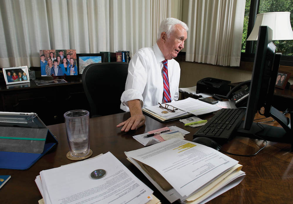 North Carolina ABC Chairman Jim Gardner, photographed in his office in Raleigh, N.C. on Thursday, August 18, 2016.